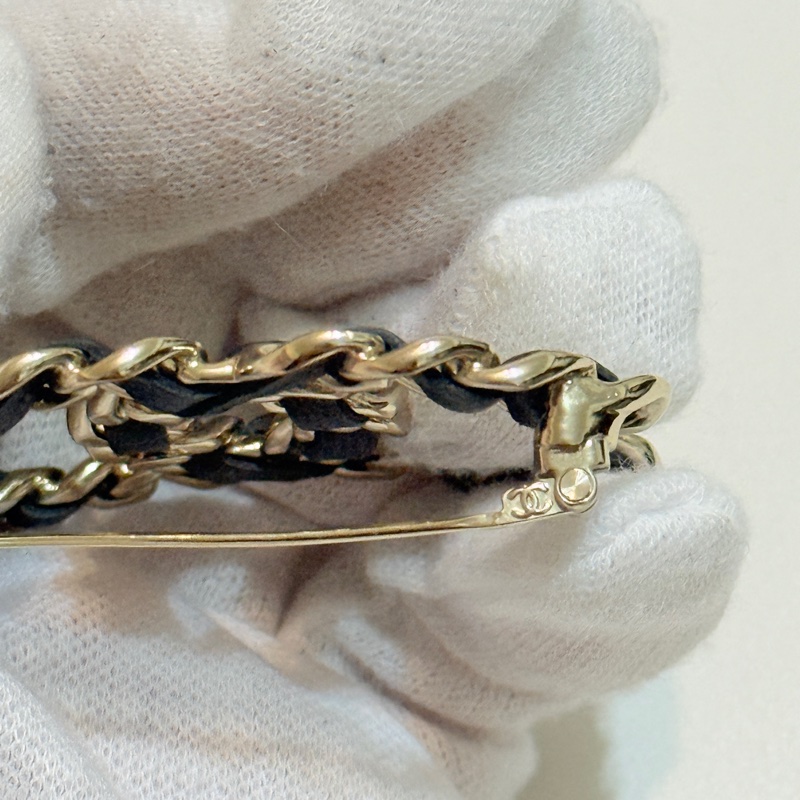 914intheair精品代購『二手』Chanel 稀有絕版皮穿鏈胸針-9