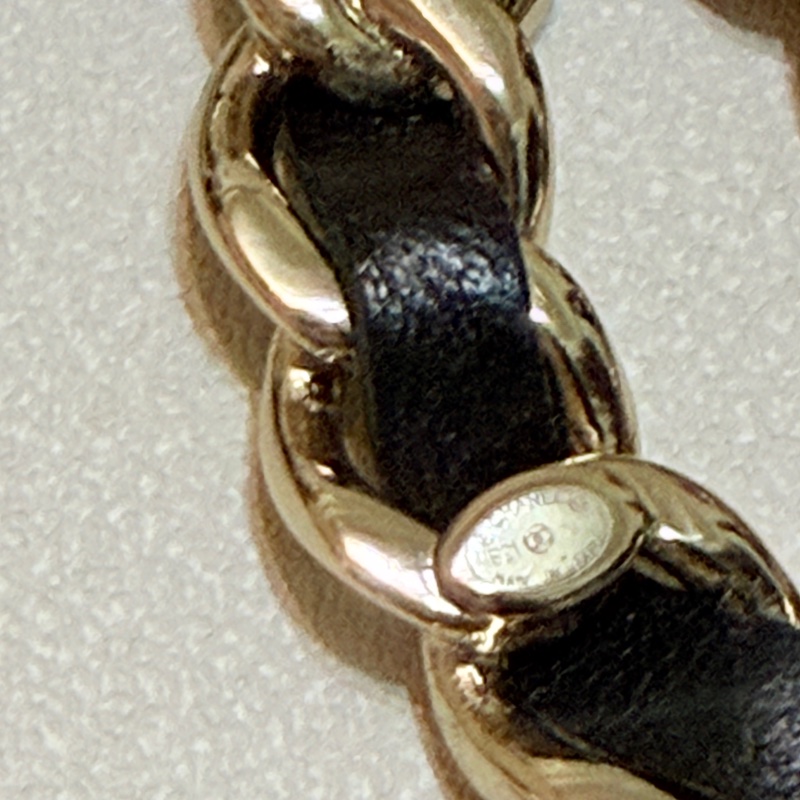 914intheair精品代購『二手』Chanel 稀有絕版皮穿鏈胸針-12