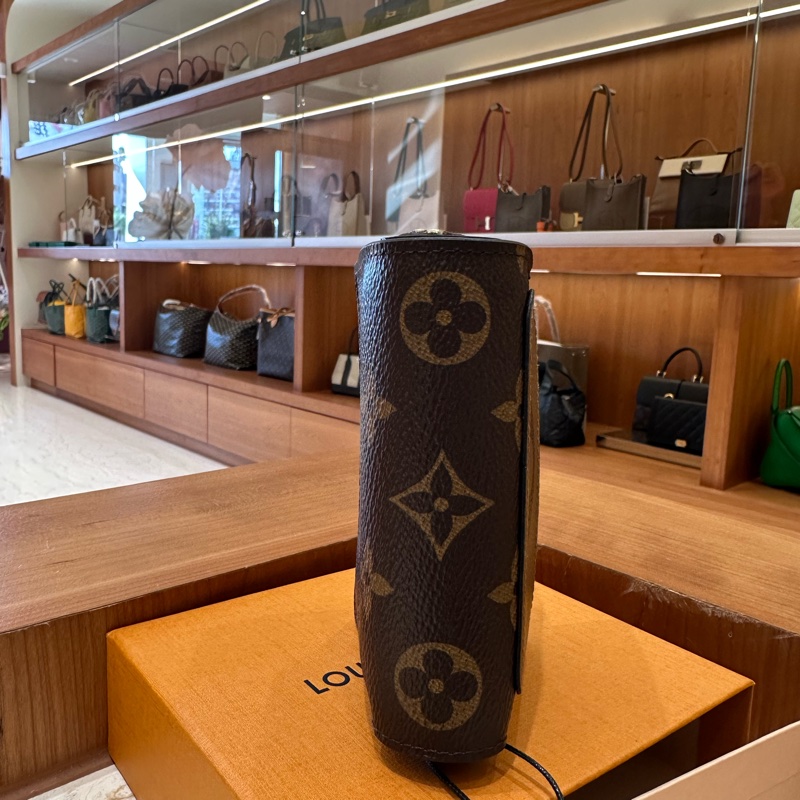Louis Vuitton 經典老花拼色拉鏈短夾 零錢包-4