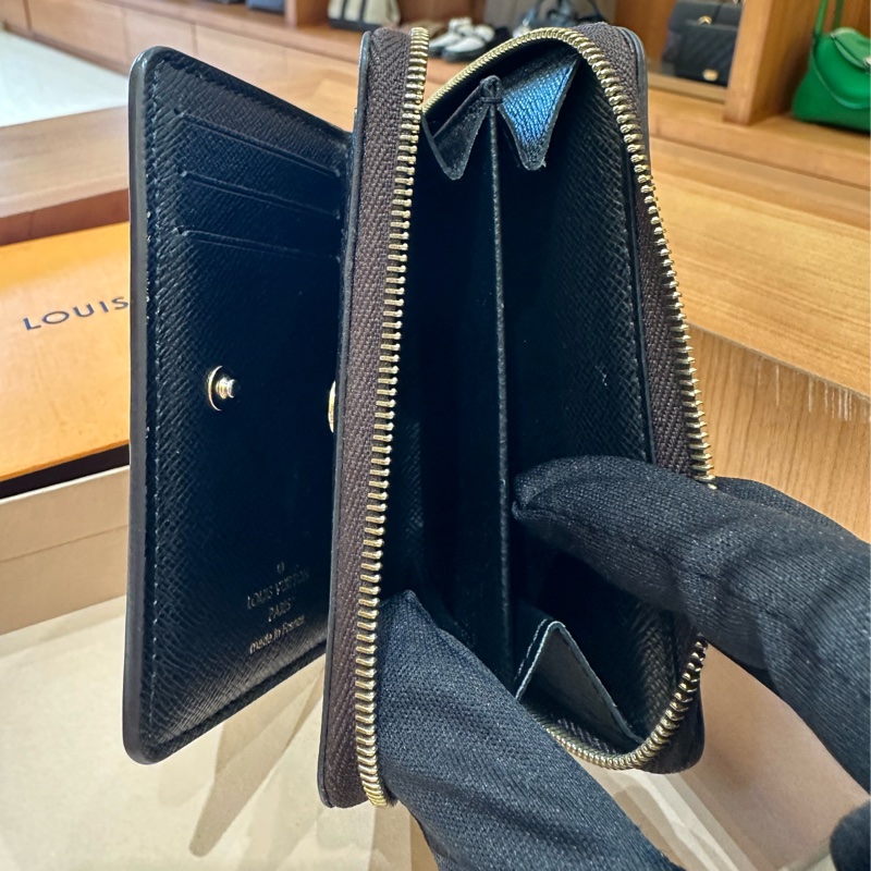 Louis Vuitton 經典老花拼色拉鏈短夾 零錢包-8