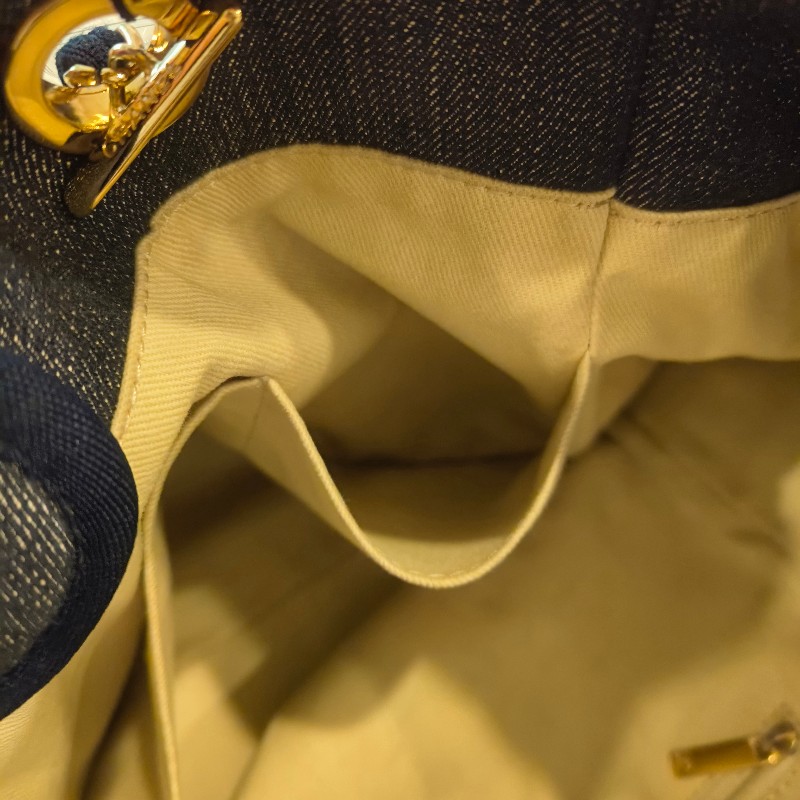 【8成新】㊣✨CHANEL✨（附防塵袋）香奈兒 老香 小香 藍色 牛仔 雷標 中號 沙灘包 托特包 肩背包/二手包/二手精品🌳二手樹屋🌳-41