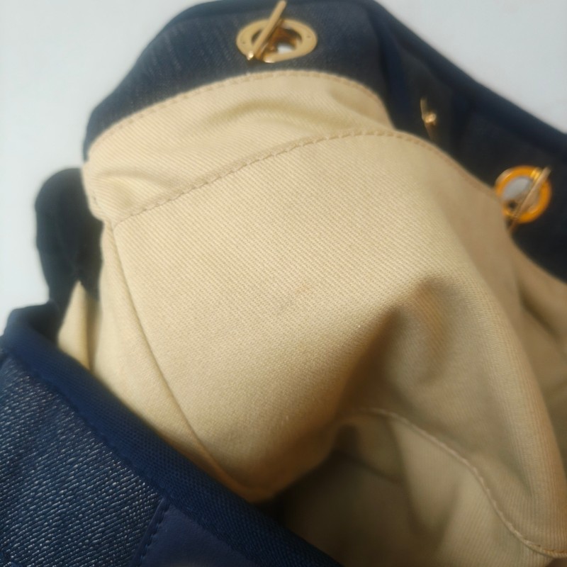 【8成新】㊣✨CHANEL✨（附防塵袋）香奈兒 老香 小香 藍色 牛仔 雷標 中號 沙灘包 托特包 肩背包/二手包/二手精品🌳二手樹屋🌳-49