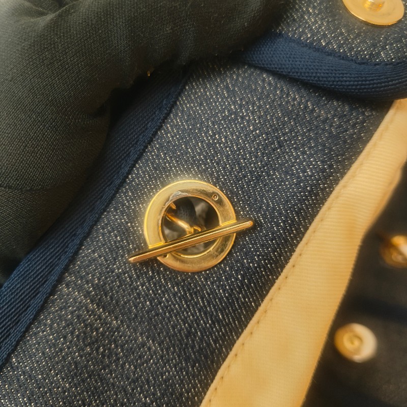 【8成新】㊣✨CHANEL✨（附防塵袋）香奈兒 老香 小香 藍色 牛仔 雷標 中號 沙灘包 托特包 肩背包/二手包/二手精品🌳二手樹屋🌳-52