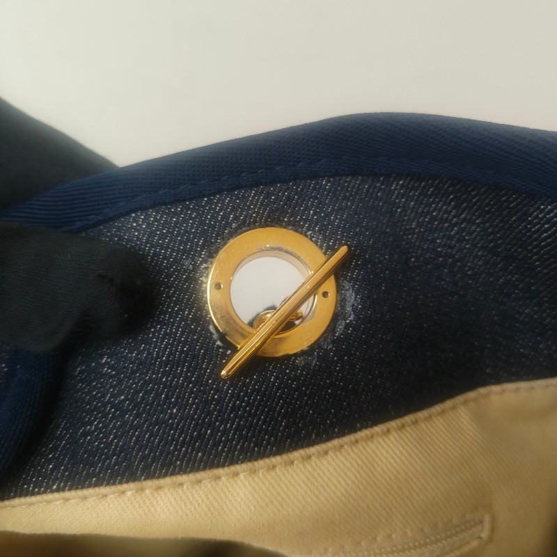 【8成新】㊣✨CHANEL✨（附防塵袋）香奈兒 老香 小香 藍色 牛仔 雷標 中號 沙灘包 托特包 肩背包/二手包/二手精品🌳二手樹屋🌳-53