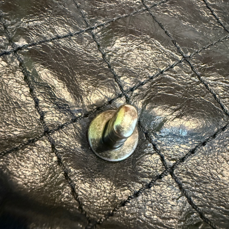 chanel兩用鏈條包/小包/肩背包/斜背包/黑色/日常/油蠟/荔枝/小香/香奈兒-17