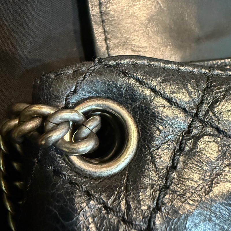 chanel兩用鏈條包/小包/肩背包/斜背包/黑色/日常/油蠟/荔枝/小香/香奈兒-32