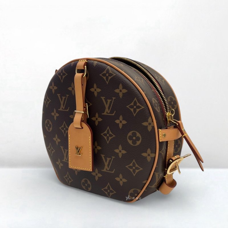 S5237-LV包包 Boite Chapeau Souple 原花肩背圓餅包 M52294-2