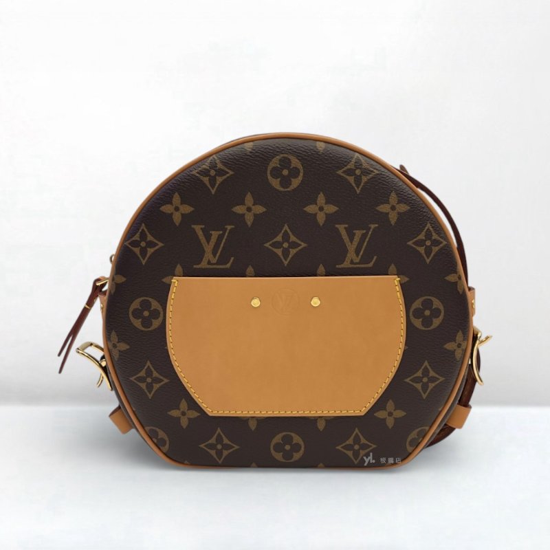 S5237-LV包包 Boite Chapeau Souple 原花肩背圓餅包 M52294-3