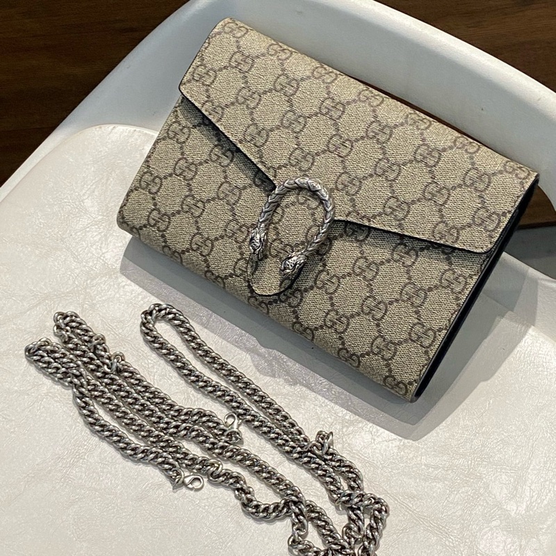 Gucci古馳老花酒神woc鏈條包-0