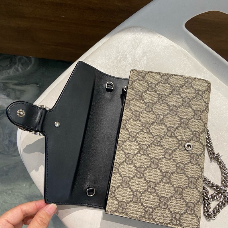 Gucci古馳老花酒神woc鏈條包-6