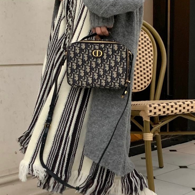 DIOR Oblique 30 Montaigne Box Bag 手提單肩斜肩包-1