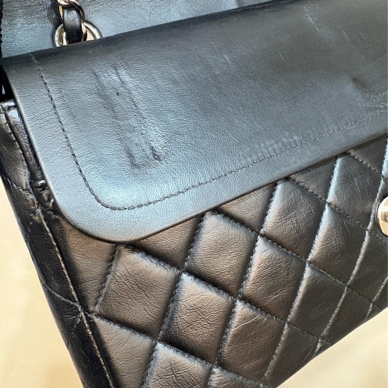 香奈兒 Chanel cf25 黑銀-10