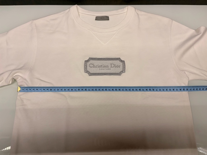 Dior/迪奧 95新短袖刺繡T恤 白色S-1