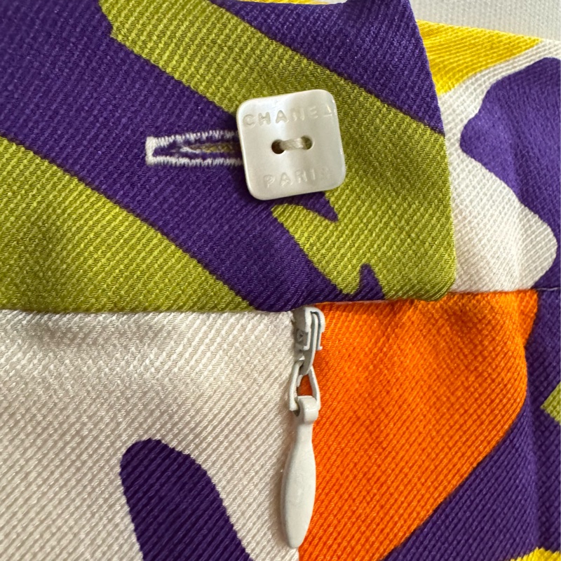 《新歡舊愛》正品CHANEL絲質微A幅半身裙36/S/XS-6