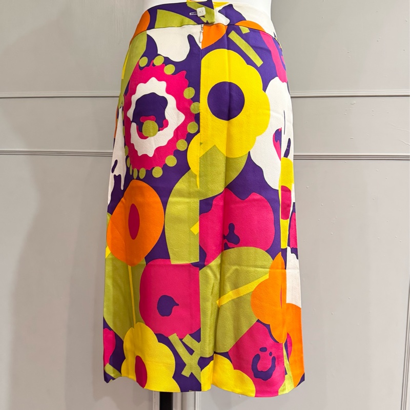 《新歡舊愛》正品CHANEL絲質微A幅半身裙36/S/XS-9