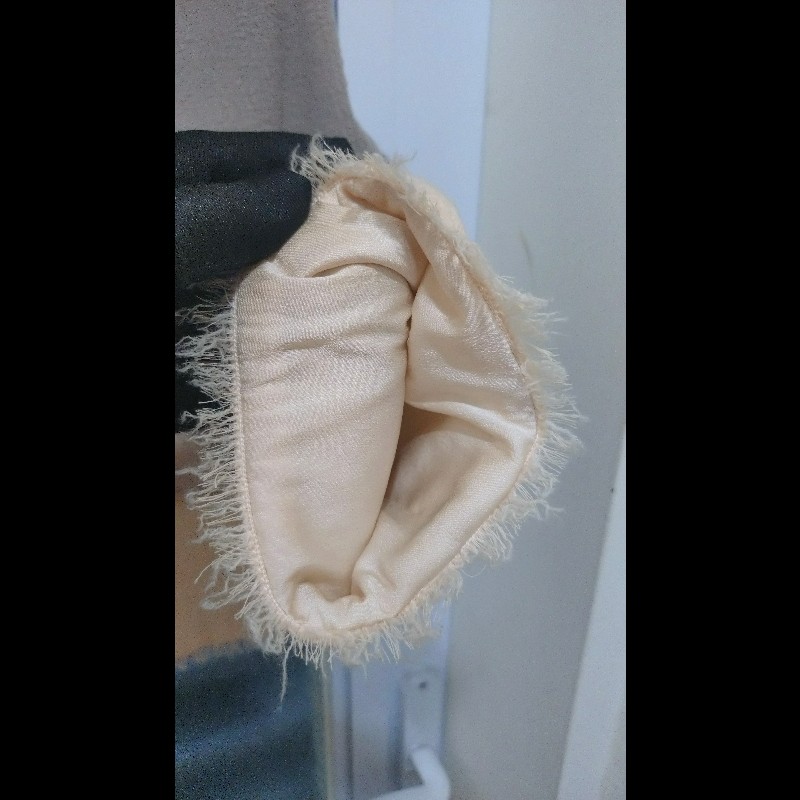 Chanel 米藍灰橫格外套-14