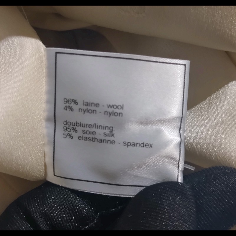 Chanel 米藍灰橫格外套-22