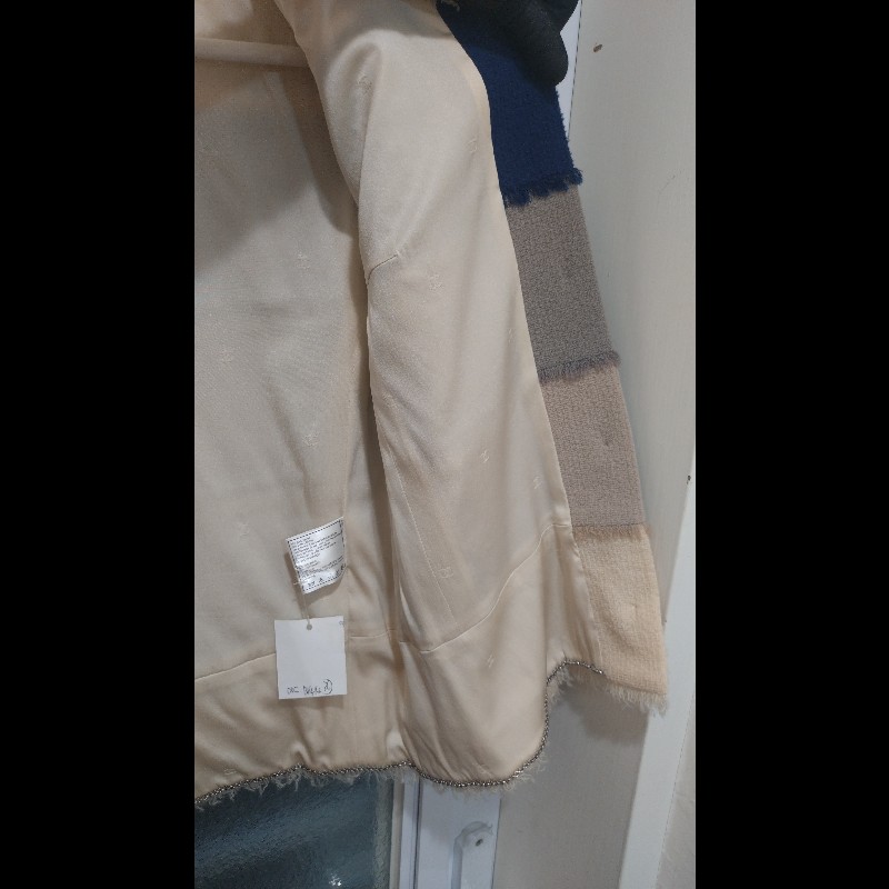 Chanel 米藍灰橫格外套-27