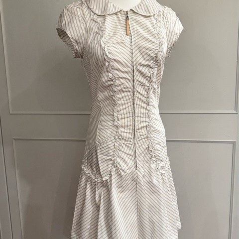 《新歡舊愛》近新正品LV路易威登滿版logo紋洋裝34/XS