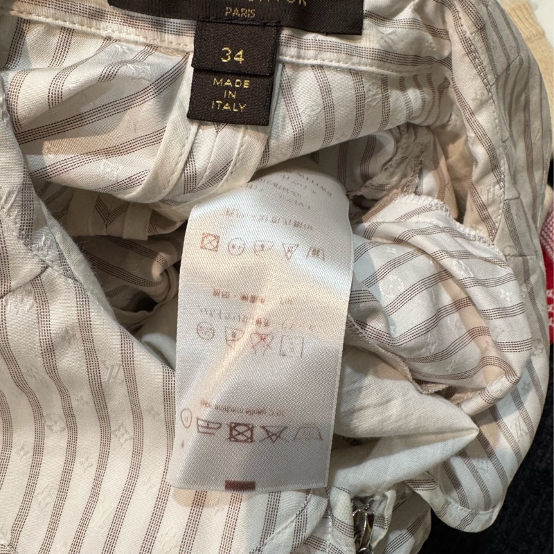 《新歡舊愛》近新正品LV路易威登滿版logo紋洋裝34/XS-2