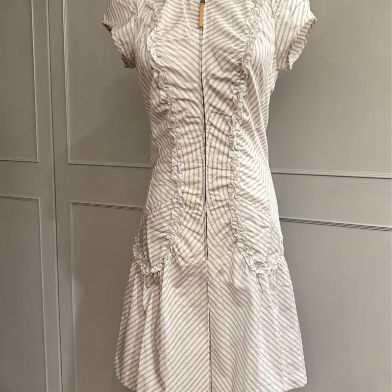 《新歡舊愛》近新正品LV路易威登滿版logo紋洋裝34/XS-6