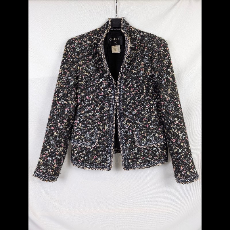 莉亞精品♡CHANEL 小香風外套 尺碼36 二手美品-0