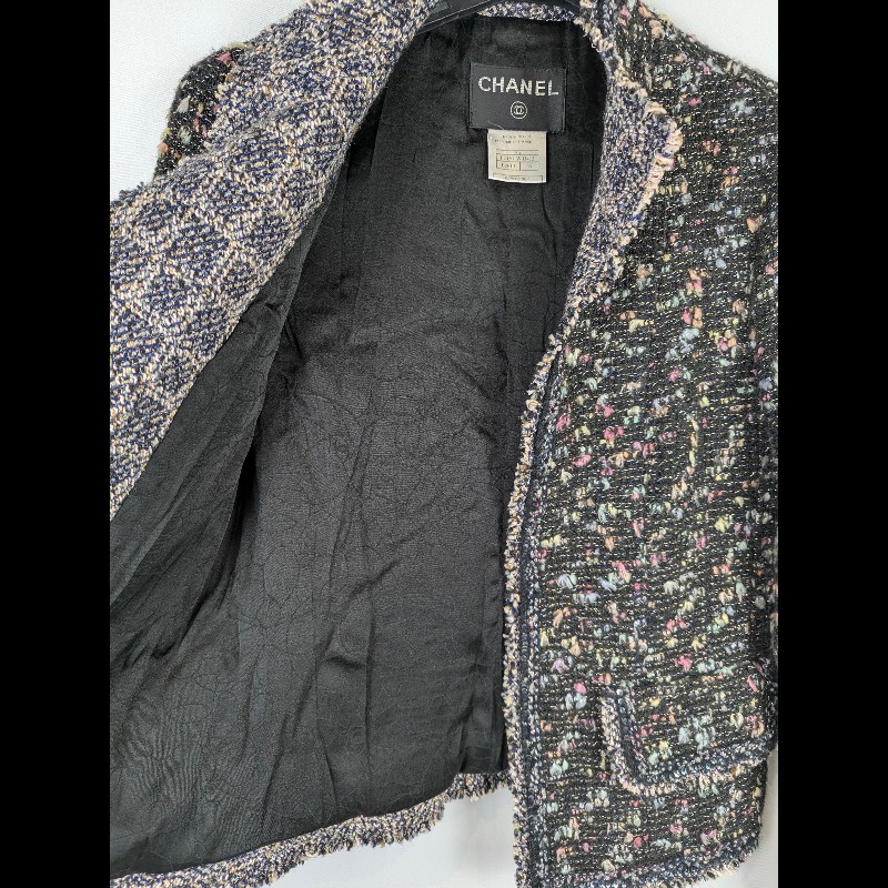 莉亞精品♡CHANEL 小香風外套 尺碼36 二手美品-2