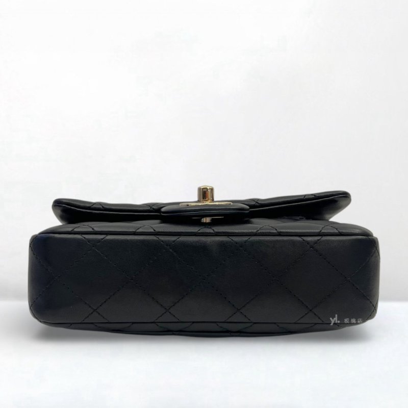 S5241-Chanel包包 黑色羊皮金釦Mini Coco AS5219-4