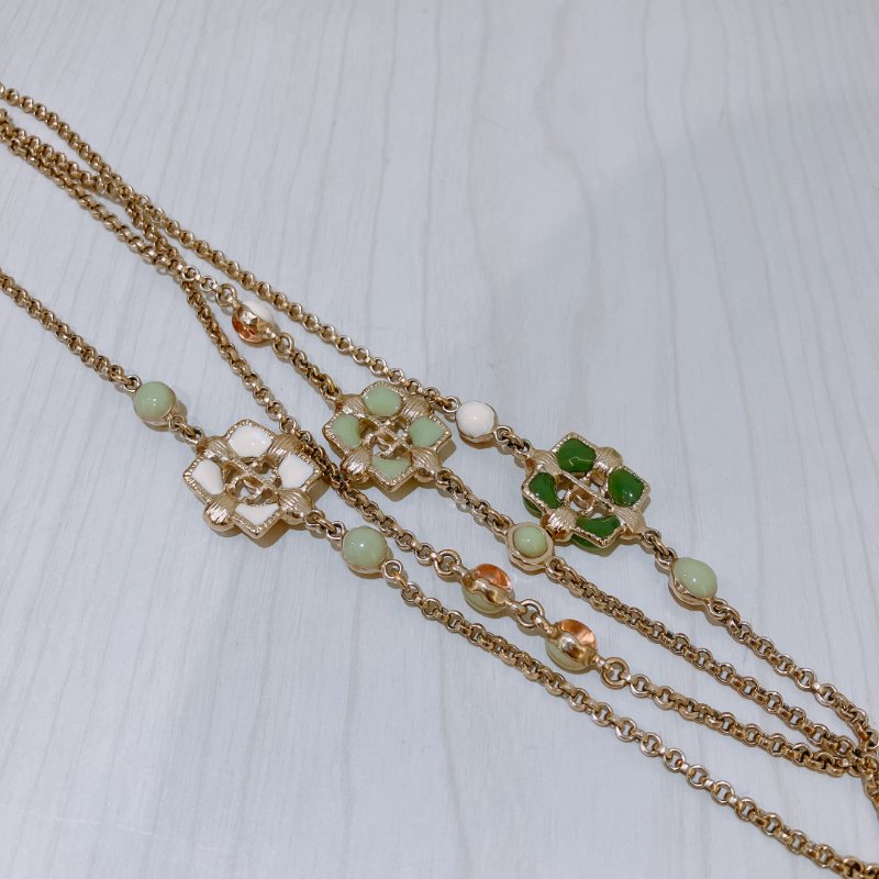 TK1929 香奈兒 花花珍珠 長頸鏈 CC logo And Flower Long Pearl Necklace Pearl x GHW-4