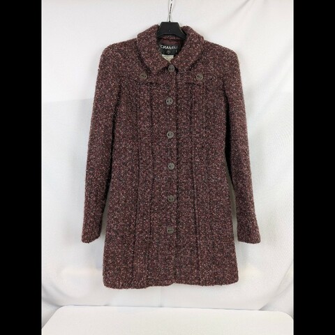 莉亞精品♡CHANEL 小香風大衣 尺碼36 二手美品