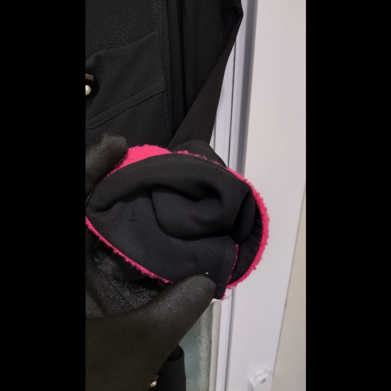 Chanel 紅領黑色薄外套-15