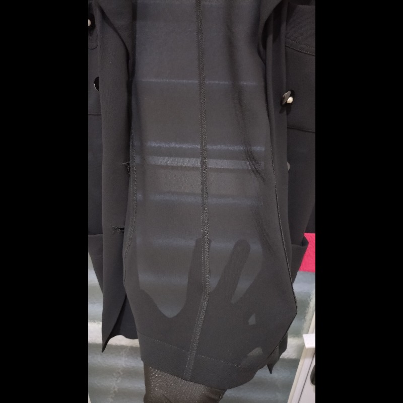 Chanel 紅領黑色薄外套-26