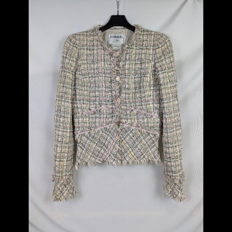 莉亞精品♡CHANEL 小香風外套 尺碼38 二手美品-0