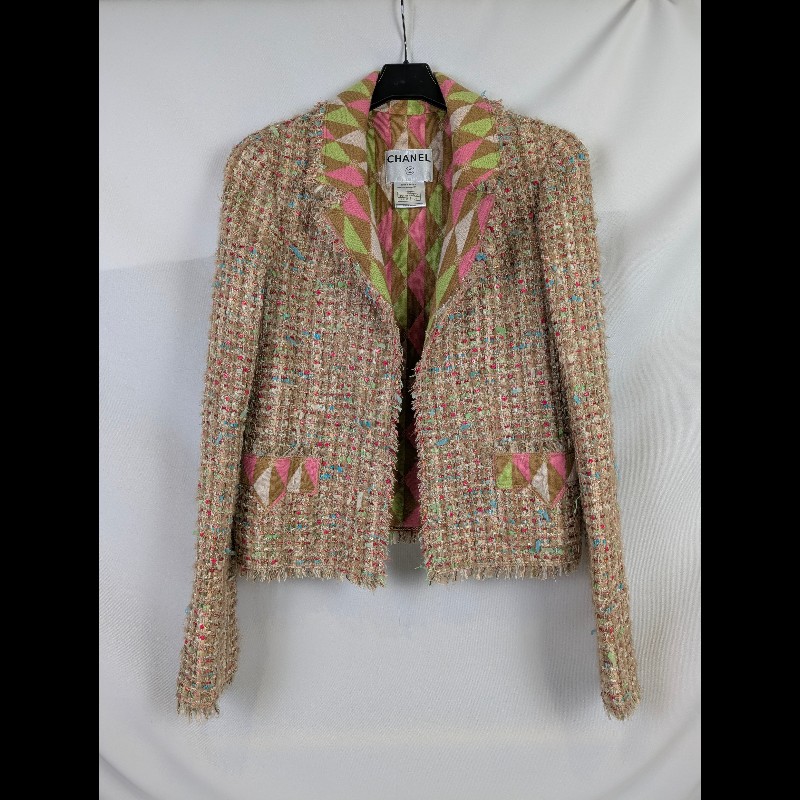 莉亞精品♡CHANEL 小香風外套 尺碼36 二手美品-0