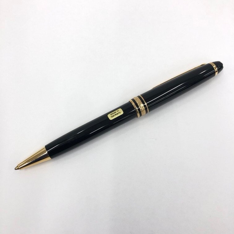 真品MONTBLANC 萬寶龍 Meisterstück 大師傑作（大班）鍍黃金經典原子筆-5