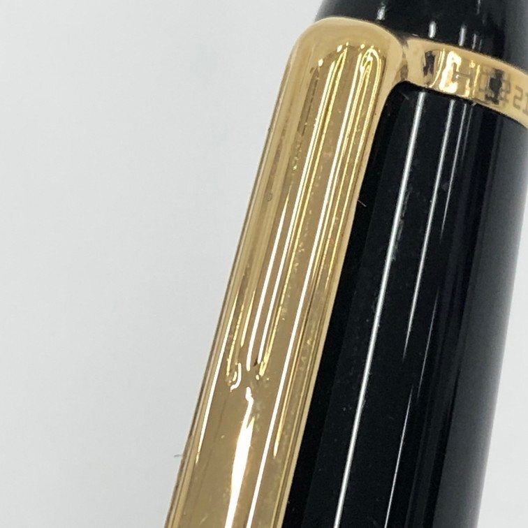 真品MONTBLANC 萬寶龍 Meisterstück 大師傑作（大班）鍍黃金經典原子筆-10