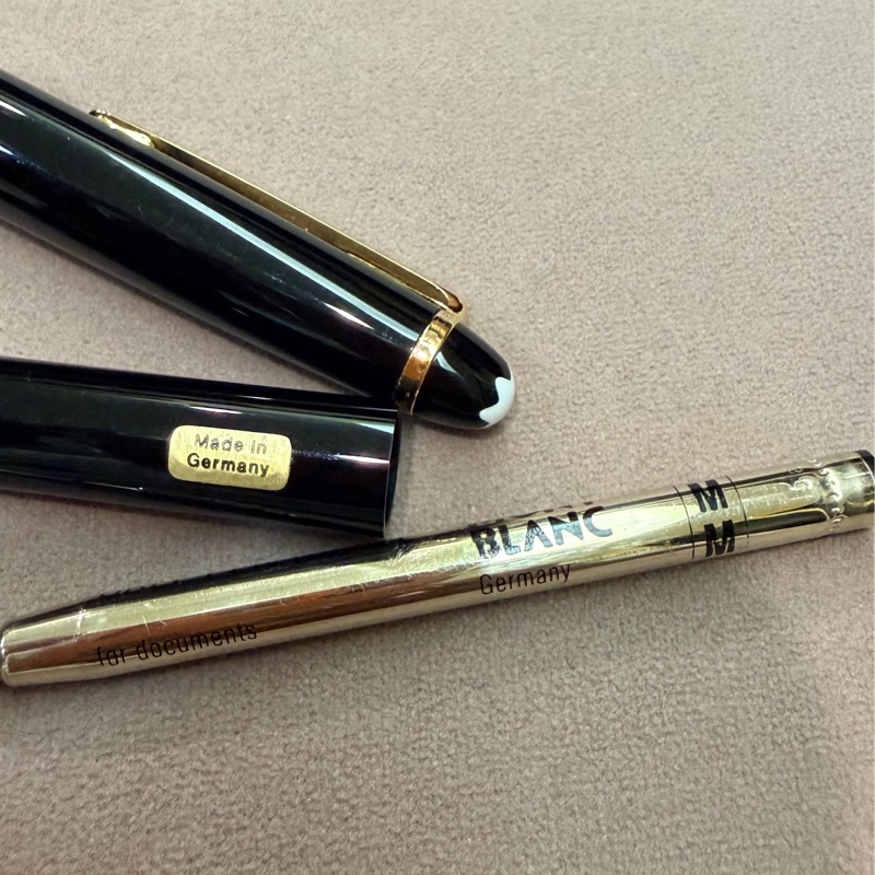 真品MONTBLANC 萬寶龍 Meisterstück 大師傑作（大班）鍍黃金經典原子筆-15