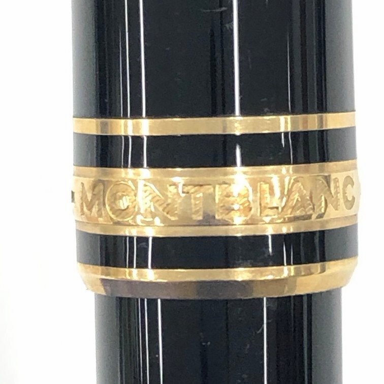 真品MONTBLANC 萬寶龍 Meisterstück 大師傑作（大班）鍍黃金經典原子筆-22