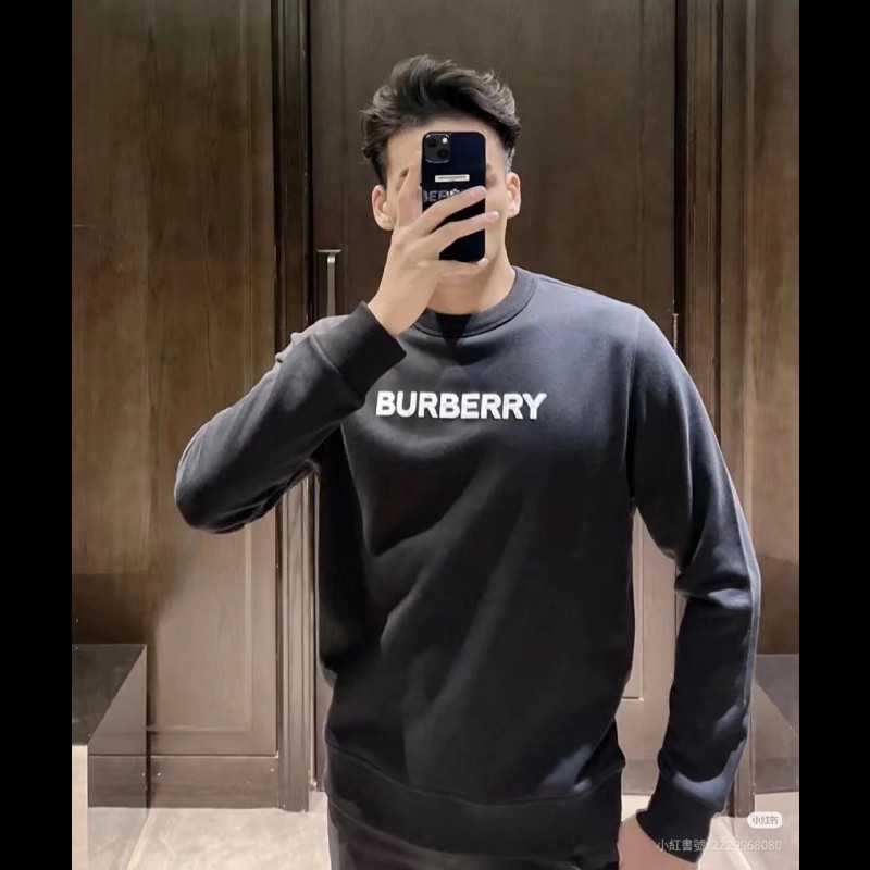 莉亞精品♡Burberry 經典圓領長袖衛衣 尺碼S 二手美品-3