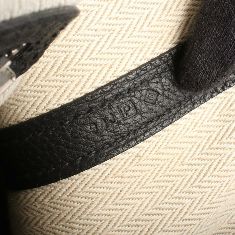 愛馬仕 Garden Party TPM 手提包 Negonda 皮革黑色二手女士 P SHW-4