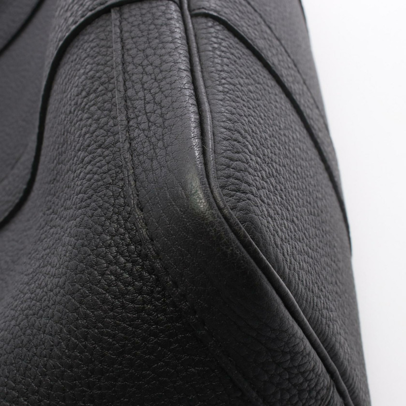 愛馬仕 Garden Party TPM 手提包 Negonda 皮革黑色二手女士 P SHW-7