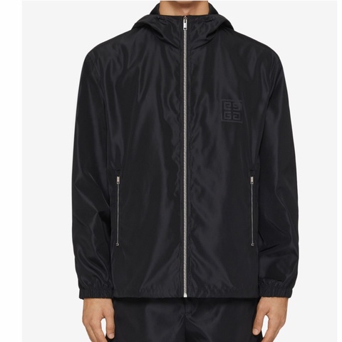 Givenchy 男士 連帽長袖休閒夾克IT-46 IT-48 IT-50 IT-52碼模特身高186CM，穿著48碼