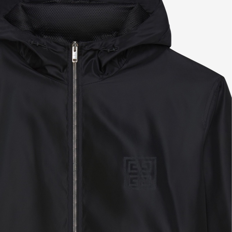 Givenchy 男士 連帽長袖休閒夾克IT-46 IT-48 IT-50 IT-52碼模特身高186CM，穿著48碼-4