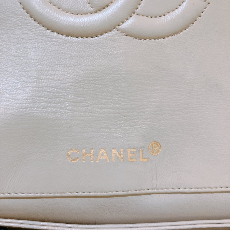 TK1931 香奈兒 淺褐色 復古 翻蓋手袋 Vintage Flap Bag Small Lambskin-13