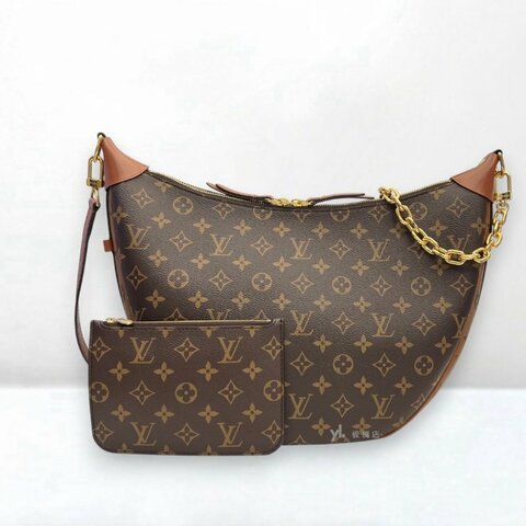 S5254-LV包包 Loop Hobo雙色原花月亮包M46311