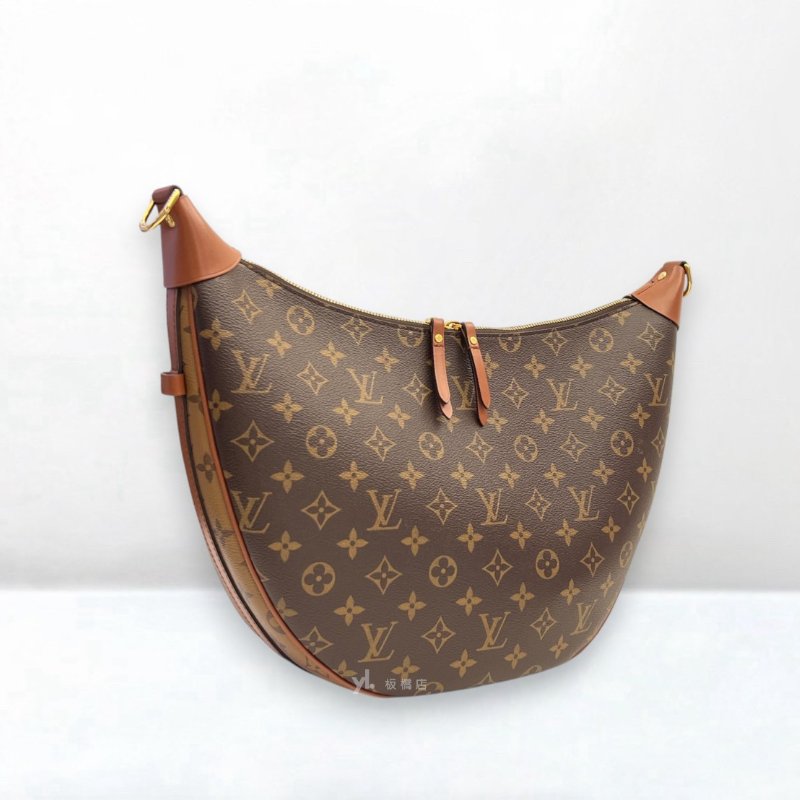 S5254-LV包包 Loop Hobo雙色原花月亮包M46311-1