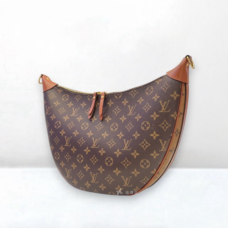 S5254-LV包包 Loop Hobo雙色原花月亮包M46311-2