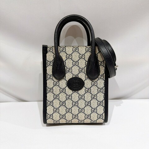 莉亞精品♡GUCCI 深藍老花琴譜包 九新美品