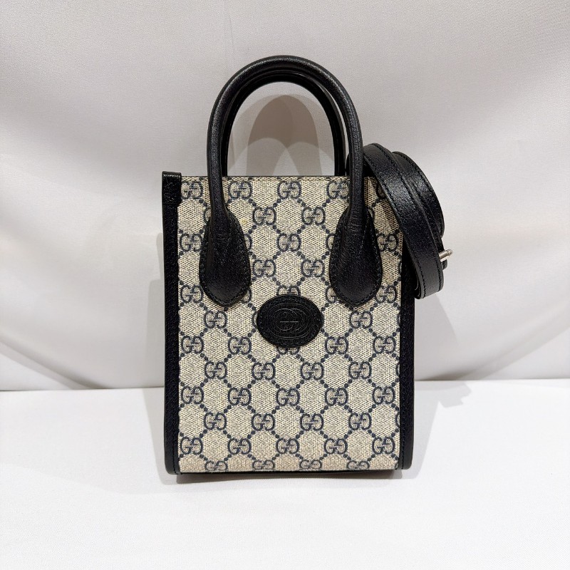 莉亞精品♡GUCCI 深藍老花琴譜包 九新美品-0