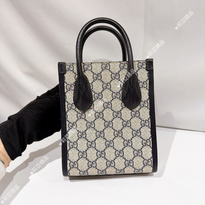 莉亞精品♡GUCCI 深藍老花琴譜包 九新美品-4